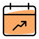 Cronograma De Analise Grafico De Linhas Grafico De Crescimento Ícone