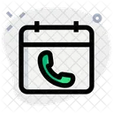Agendamento De Chamadas Agendamento De Contato Agendamento Ícone