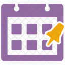 Agenda De Compromissos Data Calendario Ícone