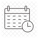 Agenda Reuniao Horario Ícone