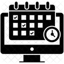 Programacao Digital Horario Calendario Ícone