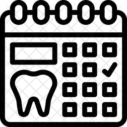 Agendamento odontológico  Ícone