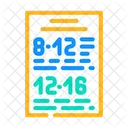 Horario Cantina Trabalho Ícone