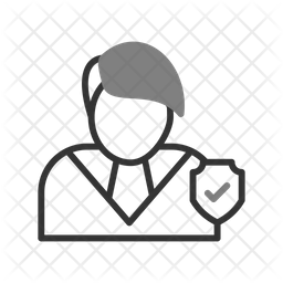 Agent Icon - Download in Line Style