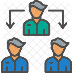 Agent Icon - Download in Colored Outline Style