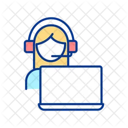 Agent de support client  Icône
