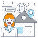 Agente inmobiliario  Icono