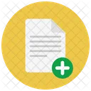 Aggiungi Documento Carta Icon