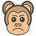 Aggressive Monkey Face Monkey Head Emoji Icon