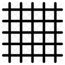 Simplificar Grade Vertical Wireframe Ícone