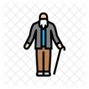Aging Person Mortality Icon