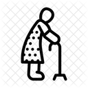 Aging Person Mortality Icon