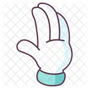 Saludando Con La Mano Gesto Con La Mano Indicador De Mano Icono