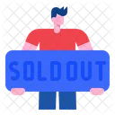 Agotado Venta Publicidad Icono