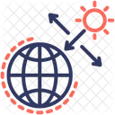 Agotamiento De La Capa De Ozono Sol Icono