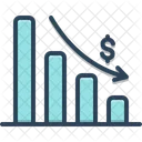 Grafico De Agotamiento Analisis Aplicacion Icono