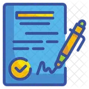 Agreement Contract Patent Icon