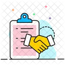 Business Agreement Businessman Handshake Partner Handshake Icon