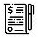 Financial Document File Icon