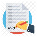 Agreement Deed Contract Icon