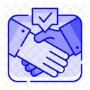 Agreement Handshake  Icon