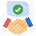 Agreement Accepted Handshake Icon