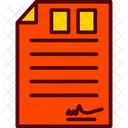 Agreement Business Certificate Icon