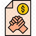 Agreement Deal Handshake Icon