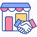 Agreement between business and vendor  Icon