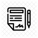 Agreement-contract-signature-document-pen Icon