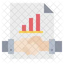Handshake Partner Graph Icon