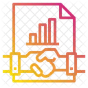 Handshake Partner Graph Icon