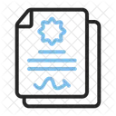 Agreement Document Paper Icon