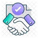 Agreement Partnership Handshake Icon