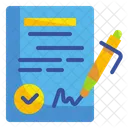 Agreement Contract Patent Icon