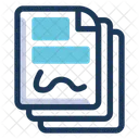 Agreement Documents Paper Icon