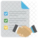 Deal Partnership Agreement Icon