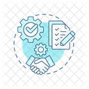 Agreement Terms Negotiation Icon