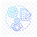 Agreement terms negotiation  Icon