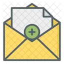 Agregar Documento De Correo Agregar Correo Agregar Mensaje Icono