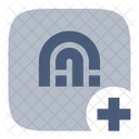 Anadir Huella Dactilar Seguridad Proteccion Icon