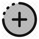 Anadir Circulo Medio Punto Icon