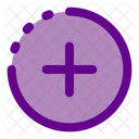 Anadir Circulo Medio Punto Icon