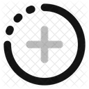 Anadir Circulo Medio Punto Icon