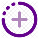 Anadir Circulo Medio Punto Icon