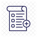 Agregar lista de verificación  Icono
