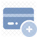 Icono Doble Tono Anadir Tarjeta Icono