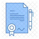 Agrement Certificate  Icon