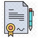 Agrement Certificate  Icon