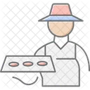 Agricultor Com Bandeja De Mudas Agricultor Muda Icon